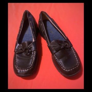 Dark brown cabin creek shoes
